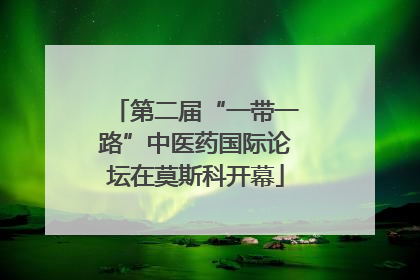 第二届“一带一路”中医药国际论坛在莫斯科开幕